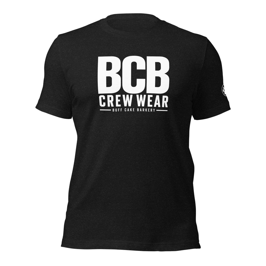BCB Crew Wear Tee in black heather - front view