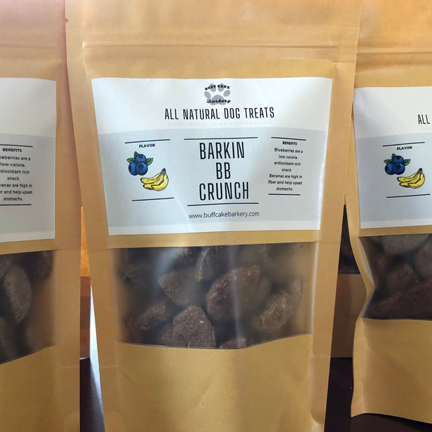Barkin BB Crunch Dog Treat Buff Cake Barkery 