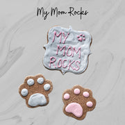PRE- ORDER APRIL 5TH | MY MOM ROCKS Dog Treat Buff Cake Barkery 