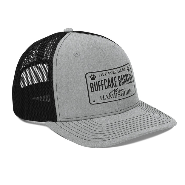 BuffCake Barkery " Live Free or Die" Snapback Trucker Hat Buff Cake Barkery 