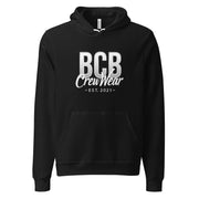 BCB Crew Wear™ Hoodie – Black Pullover with Signature Back Tag Logo Buff Cake Barkery S 