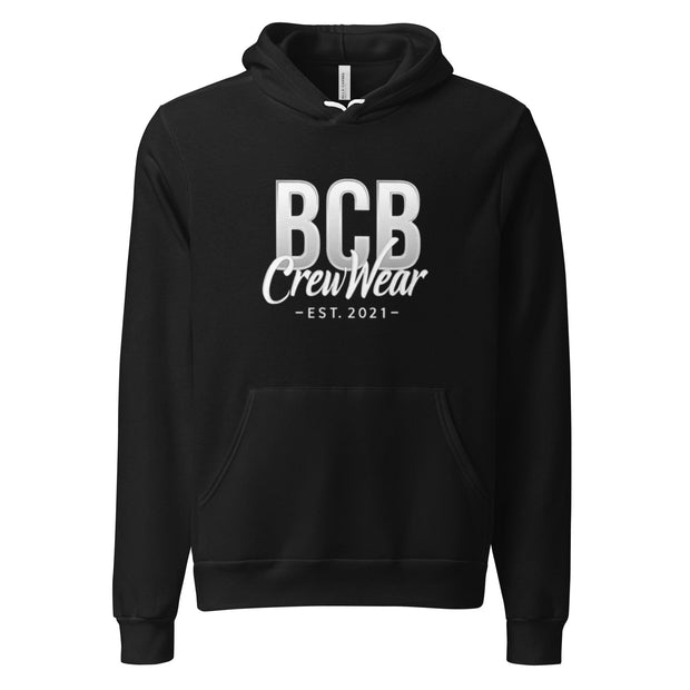 BCB Crew Wear™ Hoodie – Black Pullover with Signature Back Tag Logo Buff Cake Barkery S 