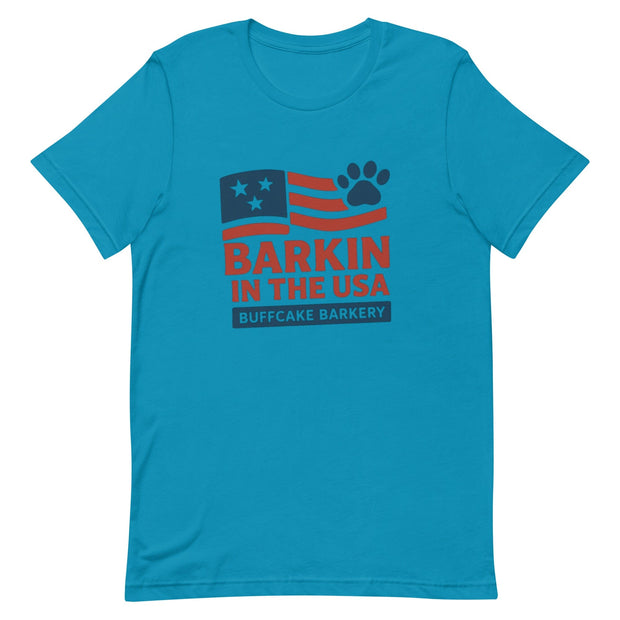 Barkin in the USA / Official Crew Tee Buff Cake Barkery Aqua S 