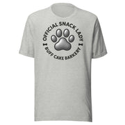 Official Snack Lady” Unisex Tee Buff Cake Barkery Athletic Heather S 
