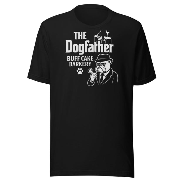 The Dog Father Tee- BCB Crew Wear Buff Cake Barkery Black S 
