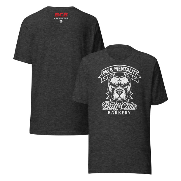 Pack Mentality Tee Buff Cake Barkery Dark Grey Heather S 