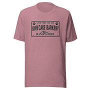 Live Free or Die " License Plate" BCB Crew Wear Unisex t-shirt Buff Cake Barkery Heather Orchid S 