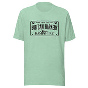 Live Free or Die " License Plate" BCB Crew Wear Unisex t-shirt Buff Cake Barkery Heather Prism Mint S 