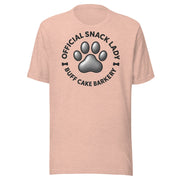 Official Snack Lady” Unisex Tee Buff Cake Barkery Heather Prism Peach S 