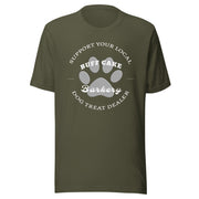 BCB Crew Wear Original Logo Tee- BuffCake Barkery Original Buff Cake Barkery Military Green S 