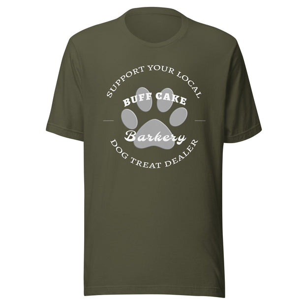 BCB Crew Wear Original Logo Tee- BuffCake Barkery Original Buff Cake Barkery Military Green S 