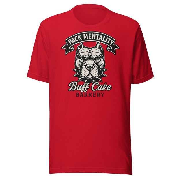 Pack Mentality Tee Buff Cake Barkery Red S 