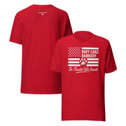 In Treats We Trust Tee - BCB Crew Wear Buff Cake Barkery Red S 