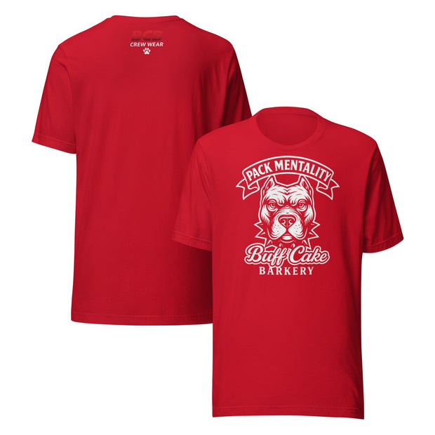 Pack Mentality Tee Buff Cake Barkery Red S 
