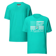 In Treats We Trust Tee - BCB Crew Wear Buff Cake Barkery Teal S 