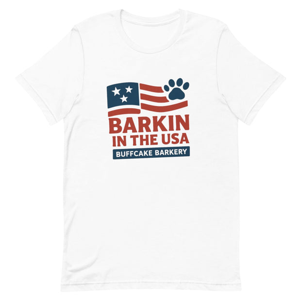 Barkin in the USA / Official Crew Tee Buff Cake Barkery 