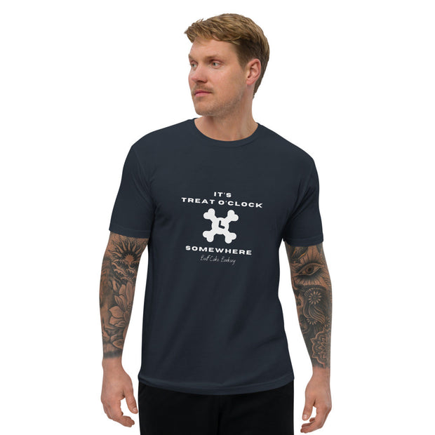 Treat O-Clock Somewhere Fitted T-shirt Buff Cake Barkery Midnight Navy S 