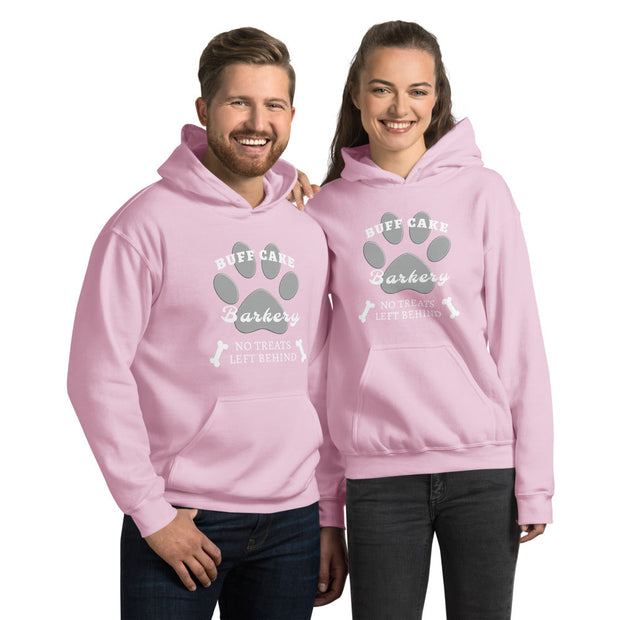 Unisex Hoodie No Treats Left Behind Buff Cake Barkery Light Pink S 