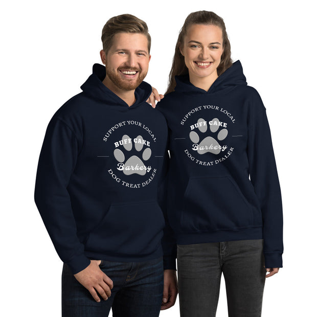 Unisex Hoodie Local Treat Dealer Buff Cake Barkery Navy S 
