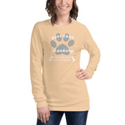 Unisex Long Sleeve Tee No Treats Left Behind Buff Cake Barkery Sand Dune XS 