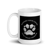 White glossy mug Buff Cake Barkery 